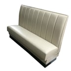 image of G & A VERTICAL-1/4-48 Vertical Channel Back, Upholstered Corner Booth 1/4 Circle, 48" Height