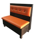 image of G & A VIRGIL-1/2-42 Button Tufted Back, Upholstered Corner Booth 1/2 Circle, 42" Height
