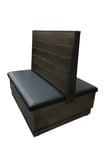 image of G & A WOODROW-D-42 Double Bead Board Back Booth, Wood Back, 42" Height