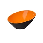 image of GET B-788-OR/BK Plastic Soup Salad Pasta Cereal Bowl