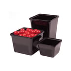 image of GET ML-149-BK Plastic Salad Crock