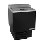 image of Beverage Air GF24HC-B 24.13" Black Glass & Plate Chiller, 4.0 cu. ft.