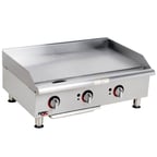 image of APW Wyott GGM-36S 36" Countertop Gas Griddle with Manual Controls, 3/4" Steel Plate, 60.000 BTU