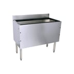 image of Glastender C-IBA-24-CP10-ED 24" Underbar Ice Bin w/ 92 lbs. Capacity, 10-Circuit Cold Plate