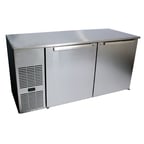 image of Glastender C1FL108 108" 4 Section Back Bar Cooler with Solid Door