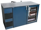 image of Glastender CP1FB84 84" Pass-Thru Solid Door Back Bar Refrigerator