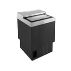 image of Glastender MF24-B 24" Underbar Black Glass Froster, 105 Mugs Capacity