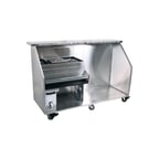 image of Glastender PBC78-18 50 lb. Ice Bin-78" Portable Bar-Stainless Steel Exterior