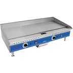 image of Globe PG36E 36" Countertop Electric Griddle with 35.8" x 13" Surface, Thermostatic Controls, 208/240v