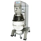 image of Globe SP80PL Floor Model 80 qt Planetary Pizza Mixer with Timer, #12 HUB, 4-Speed, 3 hp