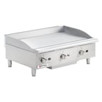 image of Cecilware® Pro GCP36 36" Countertop Gas Griddle with Manual Controls, 1" Steel Plate, 90.000 BTU