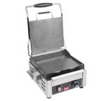 image of Cecilware® Pro SG1SF 15" Single Sandwich Panini Grill w/ Cast Iron Smooth Plates,120V