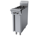 image of Garland US Range C12-6S 12" Gas Heavy Duty Range w/ (2) Open Burners, Cabinet Base, 70.000 BTU