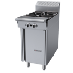 image of Garland US Range C18-7S 18" Gas Heavy Duty Range w/ (2) Open Burners, Cabinet Base, 80.000 BTU