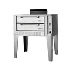 image of Garland US Range E2011 55" Double Deck Electric Bake Oven with 8" Interior Height, 23" Legs, 12.4 kW 