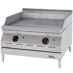 image of Garland US Range GD-24GTH 24" Countertop Thermostatic Gas Griddle, 1/2" Steel Plate, 40.000 BTU