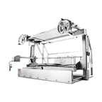 image of Grillworks EXO PRO 60 55" Built-In Wood Fired & Charcoal Parrilla Grill w/ (2) Adjustable Grills