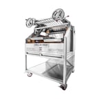 image of Grillworks GWI36 BLANCO CAP 48" Wood Fired & Charcoal Parrilla Grill w/ Blanco Oven Cap, (2) Grills