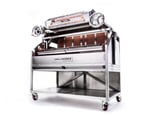 image of Grillworks GWI54 BLANCO CAP 65" Wood Fired & Charcoal Parrilla Grill w/ Blanco Oven Cap, (2) Grills