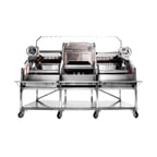 image of Grillworks Infierno X100 101" Wood Fired & Charcoal Parrilla Grill w/ (2) Adjustable Grills