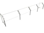 image of Hatco ES31-144 Stationary Sneeze Guard