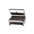 image of Hatco MCG14S-120-208/240-QS Single Cast Iron Sandwich Panini Grill w/ Smooth Plates