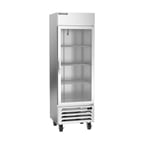 image of Beverage Air HBF19HC-1-G 27" One Section Reach-In Freezer w/ Glass Door, Stainless Steel, 18 cu. ft.