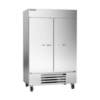 image of Beverage Air HBR49HC-1 52" Two Section Reach-In Refrigerator w/ 2 Solid Full Doors, Bottom Mount, 1/3 hp, 46 cu. ft.