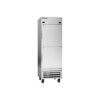 image of Beverage Air HBRF23HC-1-A 27" 1-Section Reach-In Refrigerator/Freezer Combo w/ 2 Half Solid Doors