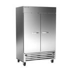 image of Beverage Air HBRF49HC-1-A 52" 2-Sections Reach-In Refrigerator/Freezer Combo w/ 2 Solid Doors