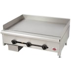 image of Wells HDTG-3630G 36" Countertop Thermostatic Gas Griddle, 3/4" Steel Plate, 90.000 BTU
