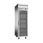 image of Beverage Air HFPS1HC-1G 26" One Section Reach-In Freezer w/ Glass Door, Stainless Steel, 21 cu. ft.