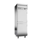 image of Beverage Air HFPS1HC-1HS 26" One Section Reach-In Freezer w/ 2 Half Solid Doors, Stainless Steel, 21 cu. ft.