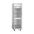 image of Beverage Air HFS1HC-1HG 26" One Section Reach-In Freezer w/ 2 Half Glass Doors, Top Mount, 21 cu. ft.