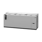 image of Hoshizaki CC80-S 80" Three Section Stainless Steel Horizontal Bottle Cooler, 24.67 cu. ft.