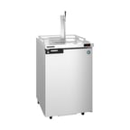 image of Hoshizaki DD24-S Stainless Steel Single Tap Kegerator Beer Dispenser, One 1/2 Keg Capacity