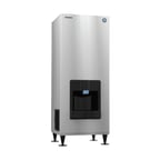 image of Hoshizaki DKM-500BAJ 30" Floor Model Crescent 545 lb Ice Dispenser, Air Cooled, 200 lb Bin