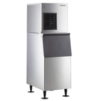 image of Hoshizaki F-450MAJ-C/B-300SF Air Cooled Nugget 412 lb Ice Machine with Bin, 300 lb Storage