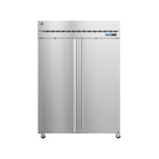 image of Hoshizaki F2A-FS 55" Two Section Reach-In Freezer w/ 2 Solid Doors, Top Mount, 50 cu. ft.