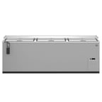 image of Hoshizaki CC95-S 95" Three Section Stainless Steel Horizontal Bottle Cooler, 27.98 cu. ft.