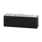 image of Hoshizaki CC95 95" Three Section Black Horizontal Bottle Cooler, 27.98 cu. ft.