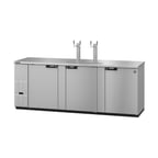 image of Hoshizaki DD95-S Stainless Steel Double Tap Kegerator Beer Dispenser, 5x1/2 Keg Capacity