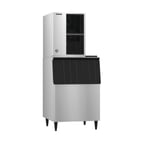 image of Hoshizaki KM-520MAJ/B-500SF/HS-2033 Air Cooled Crescent 556 lb Ice Machine with Bin, 500 lb Storage