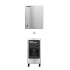 image of Hoshizaki KM-660MWJ/DB-130H Crescent 669 lb Ice Machine with Ice Dispenser