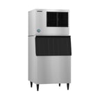 image of Hoshizaki KML-325MAJ/B-500SF Air Cooled Crescent 380 lb Ice Machine with Bin, 500 lb Storage