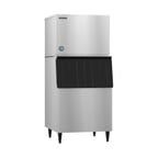 image of Hoshizaki KML-325MWJ/B-250SF Water Cooled Crescent 385 lb Ice Machine with Bin, 250 lb Storage