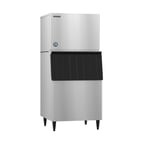 image of Hoshizaki KML-325MWJ/B-500SF Water Cooled Crescent 385 lb Ice Machine with Bin, 500 lb Storage