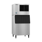 image of Hoshizaki KML-500MAJ/B-500SF Air Cooled Crescent 442 lb Ice Machine with Bin, 500 lb Storage