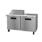 image of Hoshizaki SR60B-12M 60" Two Section Mega Top Sandwich / Salad Prep Table w/ 2 Doors, 12 Pans