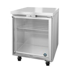image of Hoshizaki UF27B-GLP01 27" 1-Section Undercounter Freezer w/ 1 Glass Door, 7.2 cu. ft.